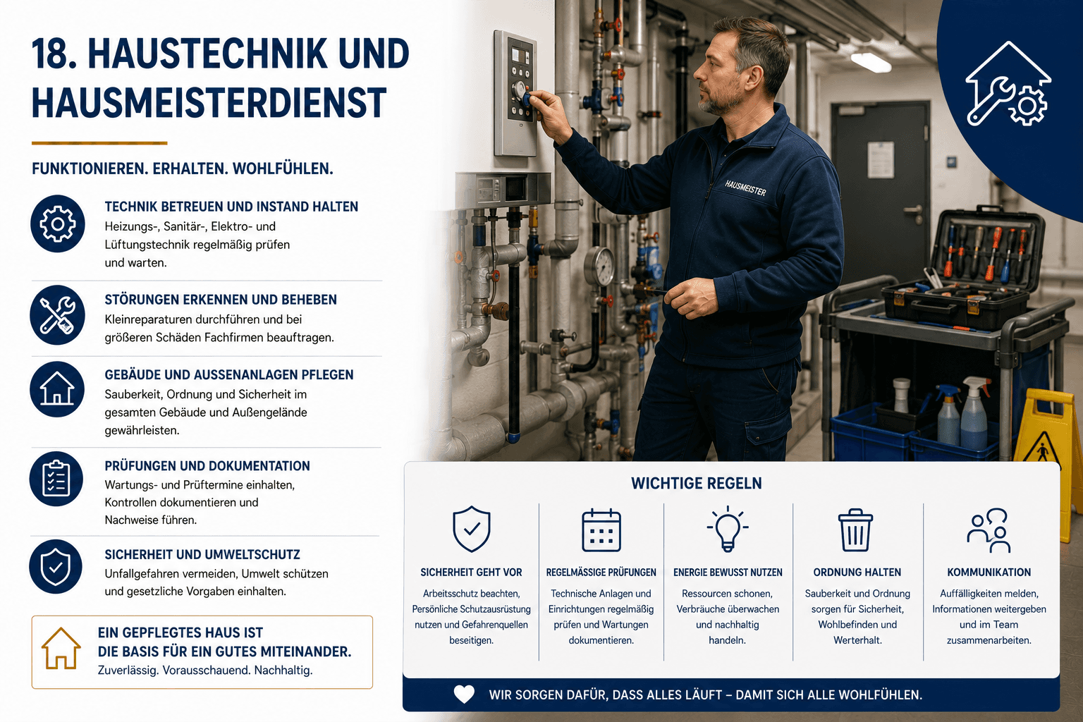 Gefährdungsbeurteilung „Haustechnik und Hausmeisterdienst“ – Muster (Word-Vorlage)
