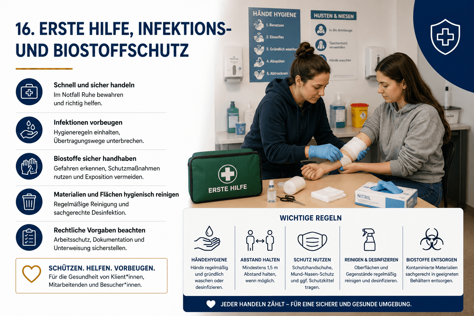 Gefährdungsbeurteilung „Erste Hilfe, Infektions- und Biostoffschutz“ – Muster (Word-Vorlage)