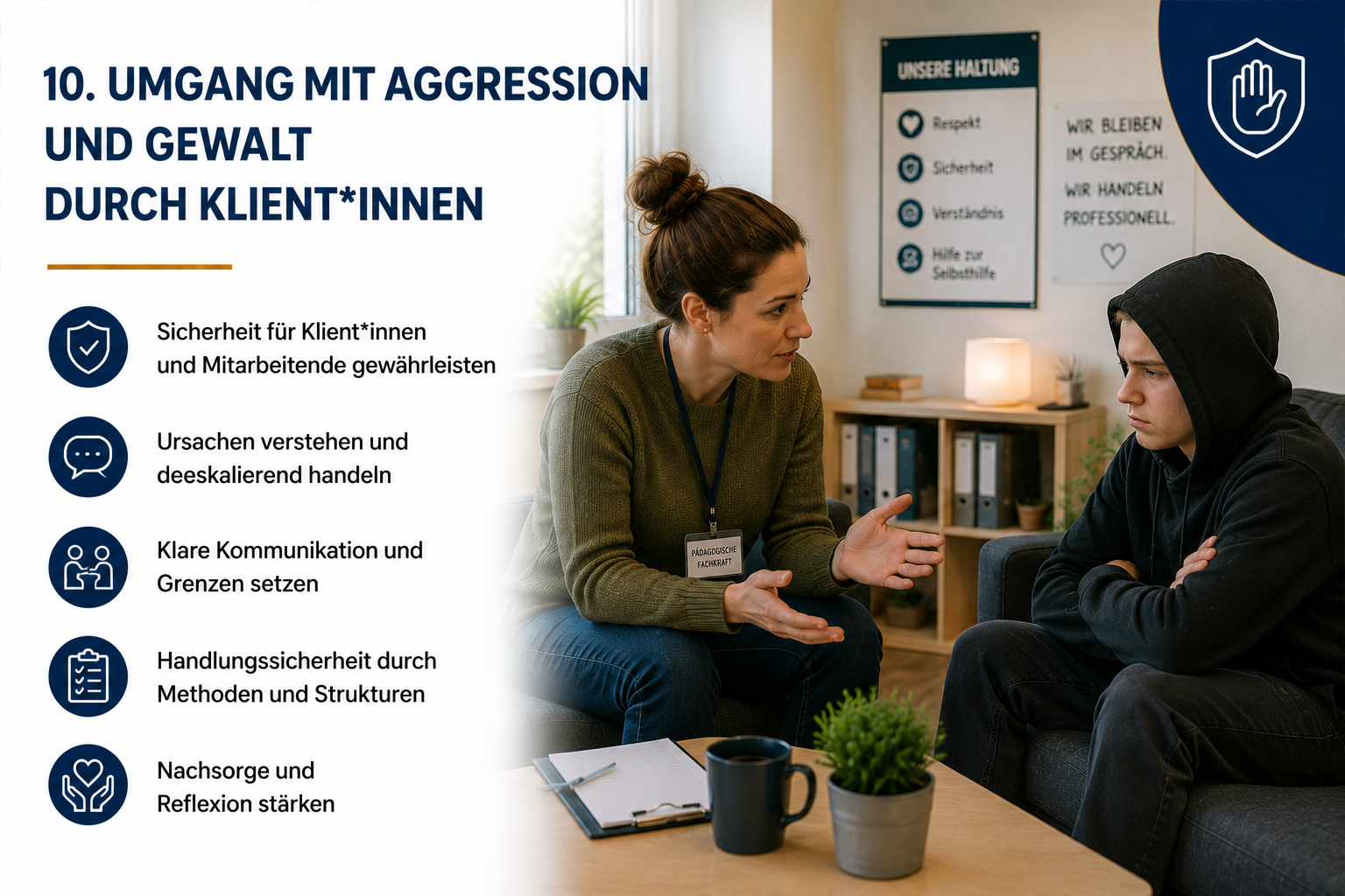 Gefährdungsbeurteilung „Umgang mit Aggression und Gewalt durch Klient*innen“ – Muster (Word-Vorlage)